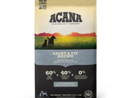 ACANA Adult Dry Dog Food Light & Fit Recipe Supply