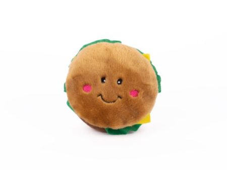 ZippyPaws NomNomz Plush Hamburger Dog Toy Online Hot Sale