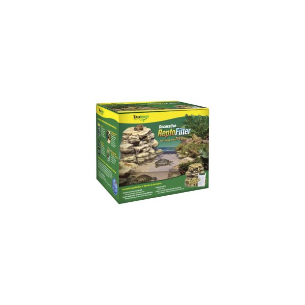 Tetrafauna Decorative ReptoFilter Rock for Frogs, Newts & Turtles Supply