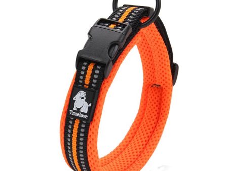 Truelove Dog Puppy Collars Airmesh Reflective Orange 8 Sizes Online now