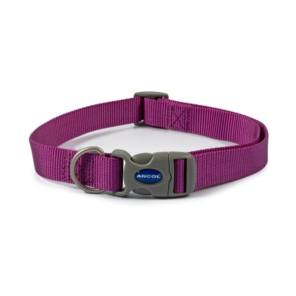 Ancol Dog & Puppy Collars Nylon Purple 3 Sizes Sale