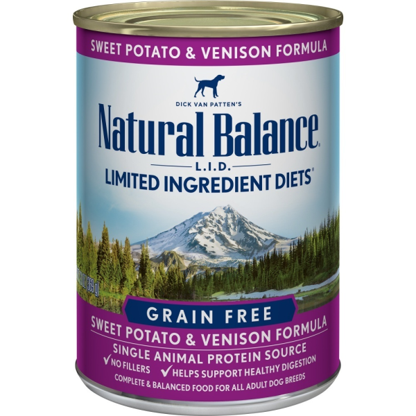 Natural Balance L.I.D. Limited Ingredient Diets Sweet Potato & Venison Canned Dog Food Online Sale