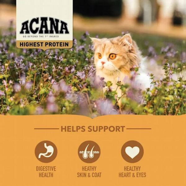 ACANA Highest Protein Meadowlands Dry Cat Food For Discount