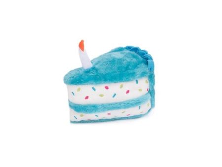 ZippyPaws NomNomz Plush Blue Birthday Cake Dog Toy Cheap