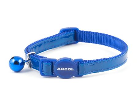 Cat Collar Ancol Gloss Reflective Safety Blue Supply