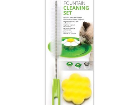 Catit Drinking Water Fountain Cleaning Set Brush & Sponge Supply