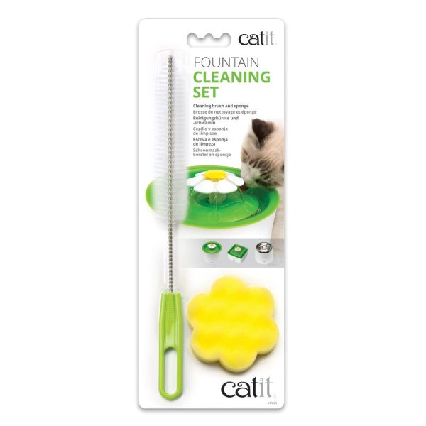 Catit Drinking Water Fountain Cleaning Set Brush & Sponge Supply