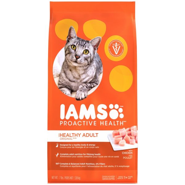 Iams Proactive Health Adult Original with Chicken Dry Cat Food For Discount