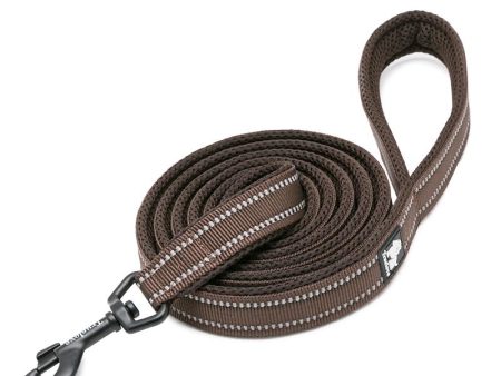 Truelove Dog Puppy Leads Airmesh Reflective 1.1m Brown 4 Sizes For Cheap