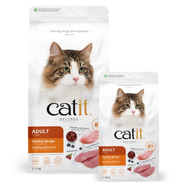 Catit Recipes Adult Poultry Recipe Dry Cat Food 400g 2kg Cheap